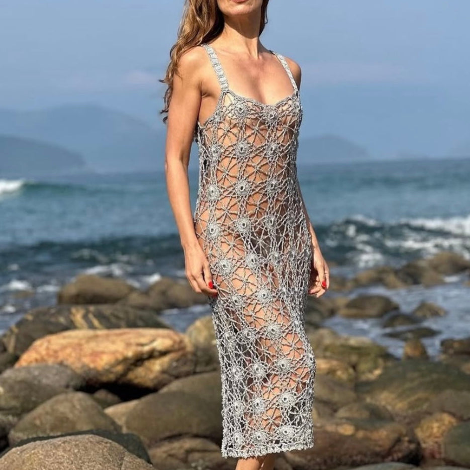 Maresias Crochet Cover-Up, Handmade