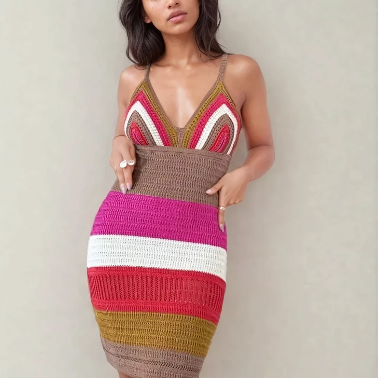 Dunas Crochet Dress, Handcrafted