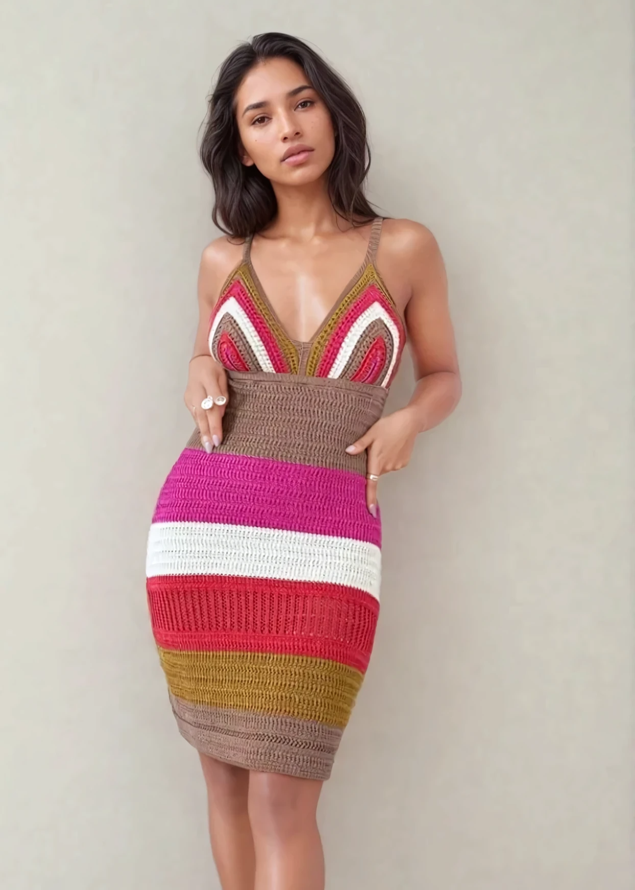 Dunas Crochet Dress, Handcrafted