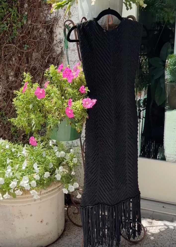 Escama Fringe Dress