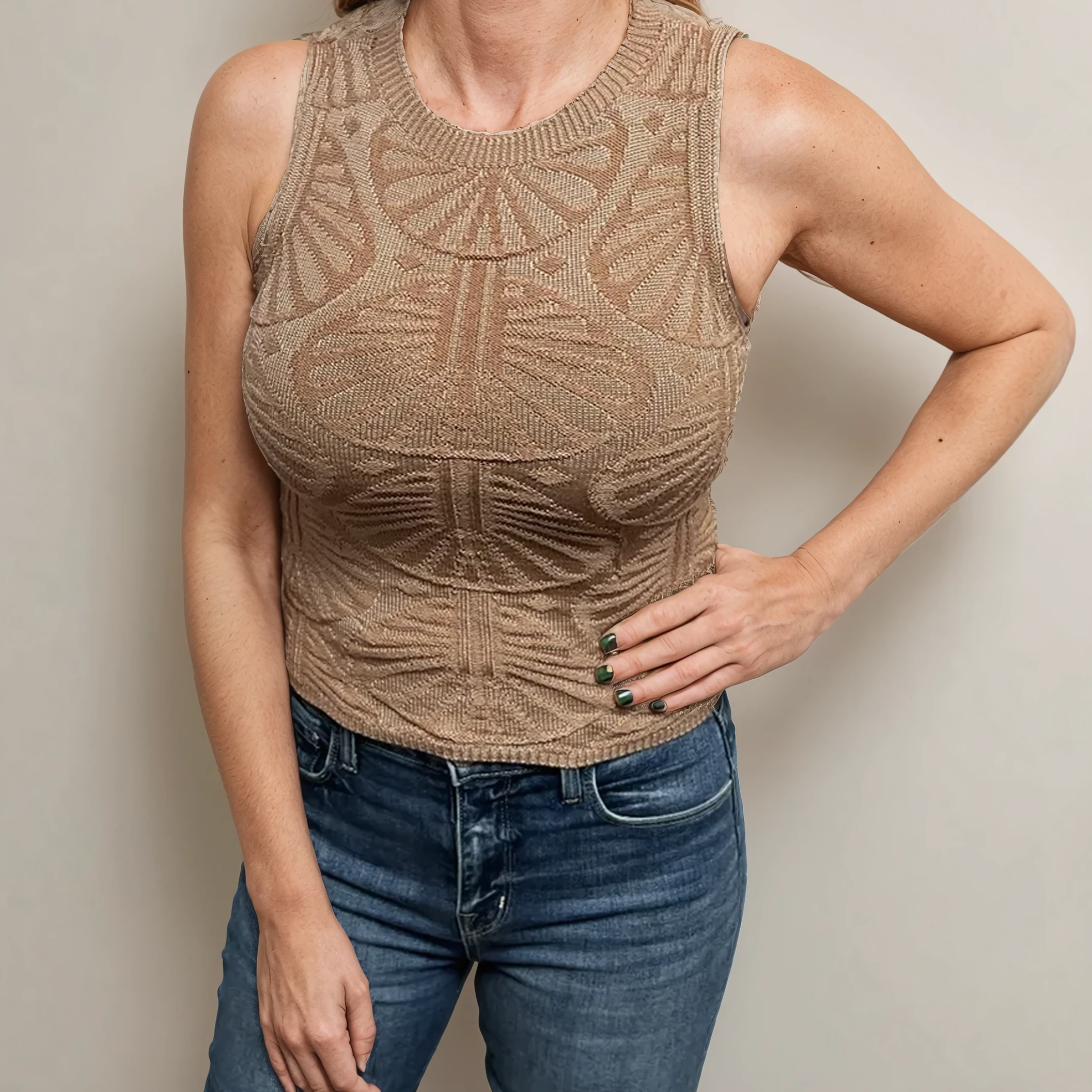 Floral Tiles Top