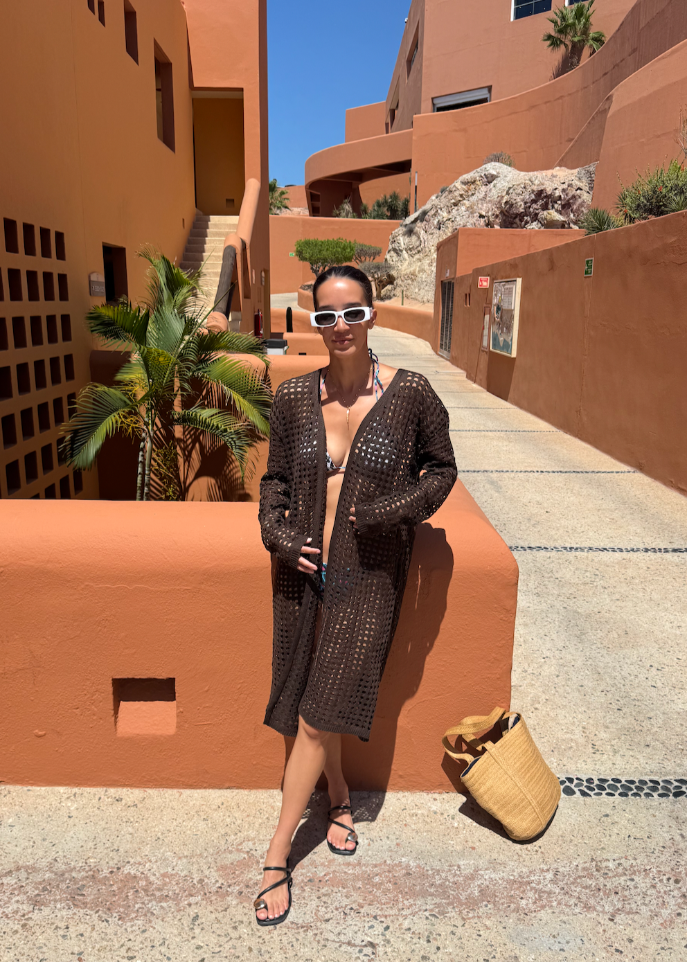 Long Kimono Cover-up, Handcrafted