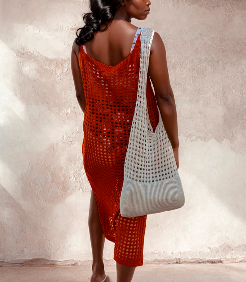 Mykonos Crochet Cover-Up, Handcrafted