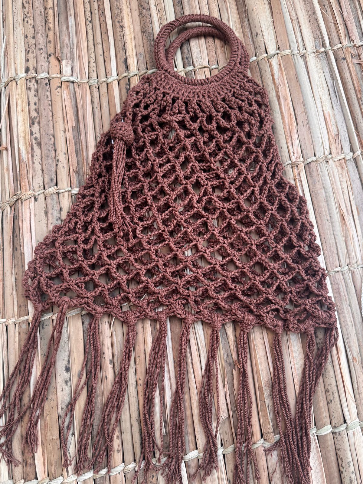 Maui Beach Bag, Handmade Crochet