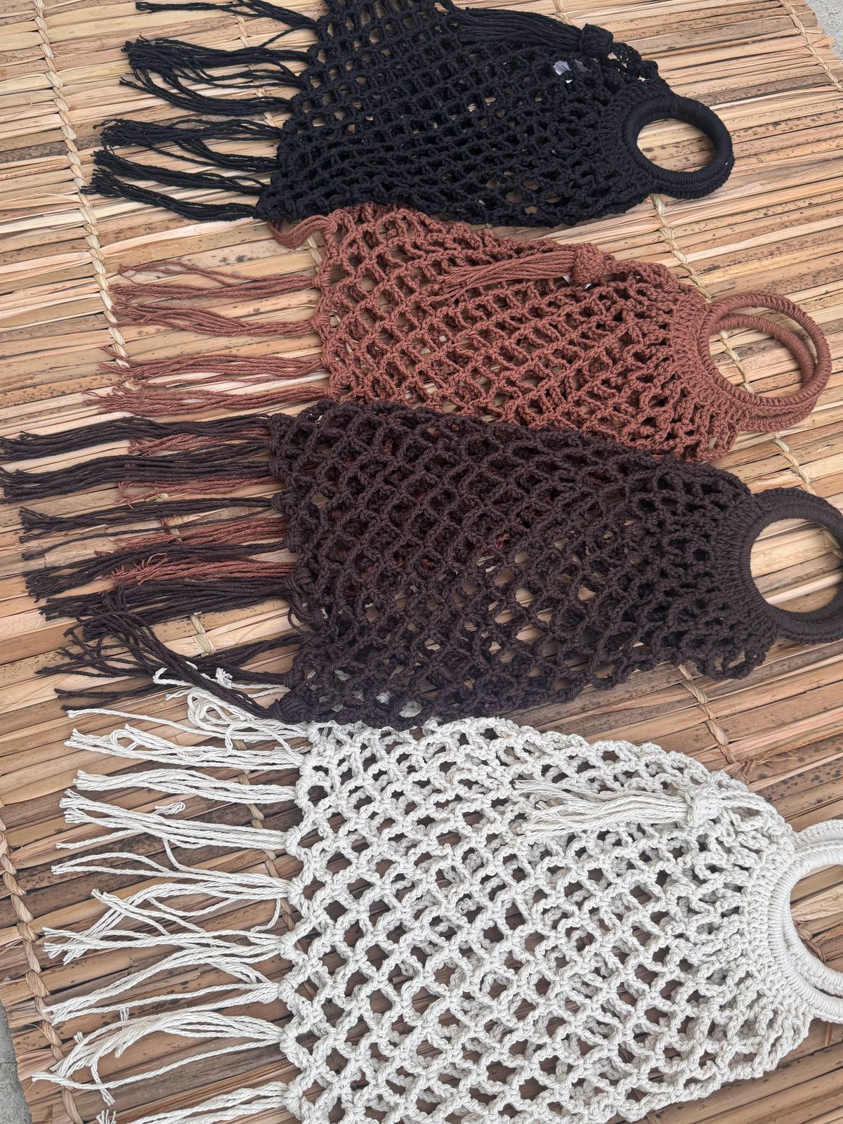Maui Beach Bag, Handmade Crochet